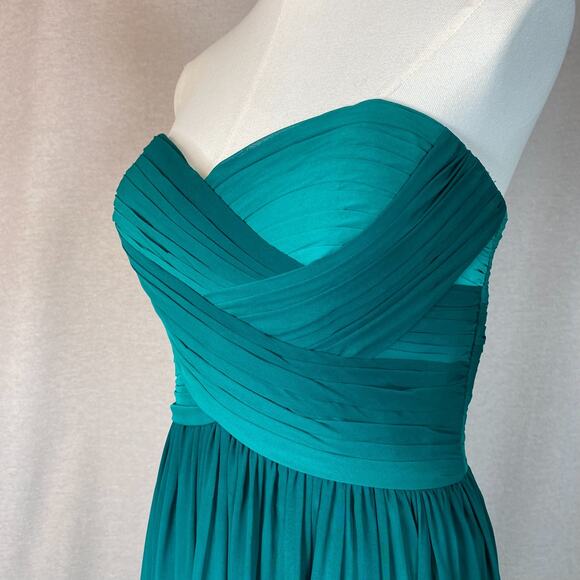 Y2K La Femme Womens Ombre Mermaid Maxi Dress Size 14 Chiffon Fairy Tinkerbell - Picture 4 of 16